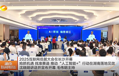 視頻丨2025互聯網岳麓大會在長沙開幕 搶...
